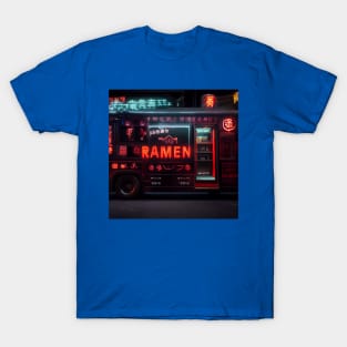 Cyberpunk Tokyo Ramen Food Truck T-Shirt